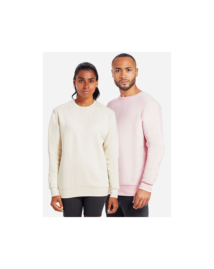 Sweat Personnalisé Manche Longue avec liseré Unisexe 280 g/m² - Mantis M05 - Sweat Personnalisé avec marquage broderie, floca...