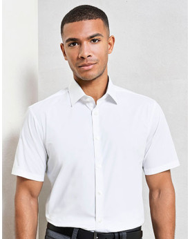 Chemise d'entreprise Personnalisée Manche Courte Duo 115 g/m² - Premier Workwear PR246 - Vêtement restauration Personnalisé a...