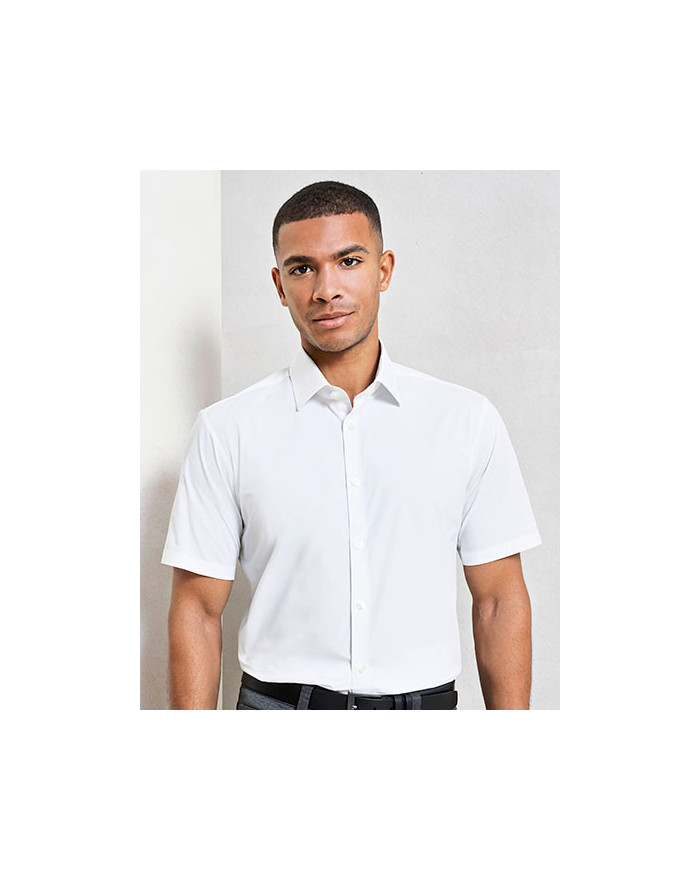 Chemise d'entreprise Personnalisée Manche Courte Duo 115 g/m² - Premier Workwear PR246 - Vêtement restauration Personnalisé a...
