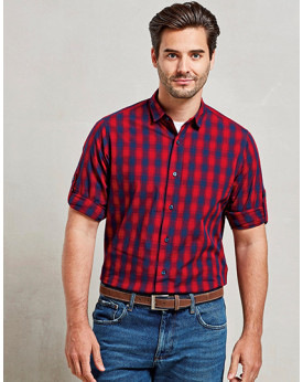 Chemise d'entreprise Personnalisée Enroulable|Manche Longue|Manchettes Duo 100% coton 115 g/m² - Premier Workwear PR250 - Che...