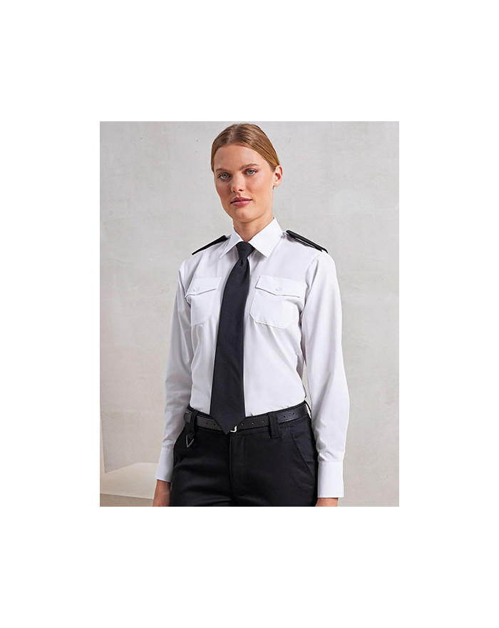 Chemise d'entreprise Personnalisée Manche Longue Femme  115 g/m² - Premier Workwear PW310 - Chemise d'entreprise Personnalisé...