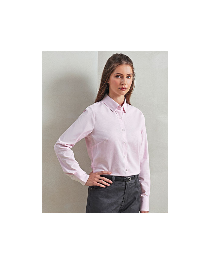 Chemise d'entreprise Personnalisée Manche Longue|Manchettes Duo 135 g/m² - Premier Workwear PR338 - Chemise d'entreprise Pers...