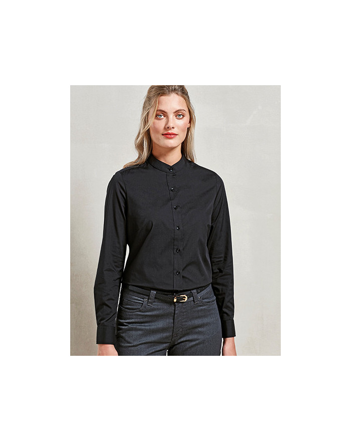 Chemise d'entreprise Personnalisée Manche Longue|Manchettes Duo 115 g/m² - Premier Workwear PR358 - Chemise d'entreprise Pers...