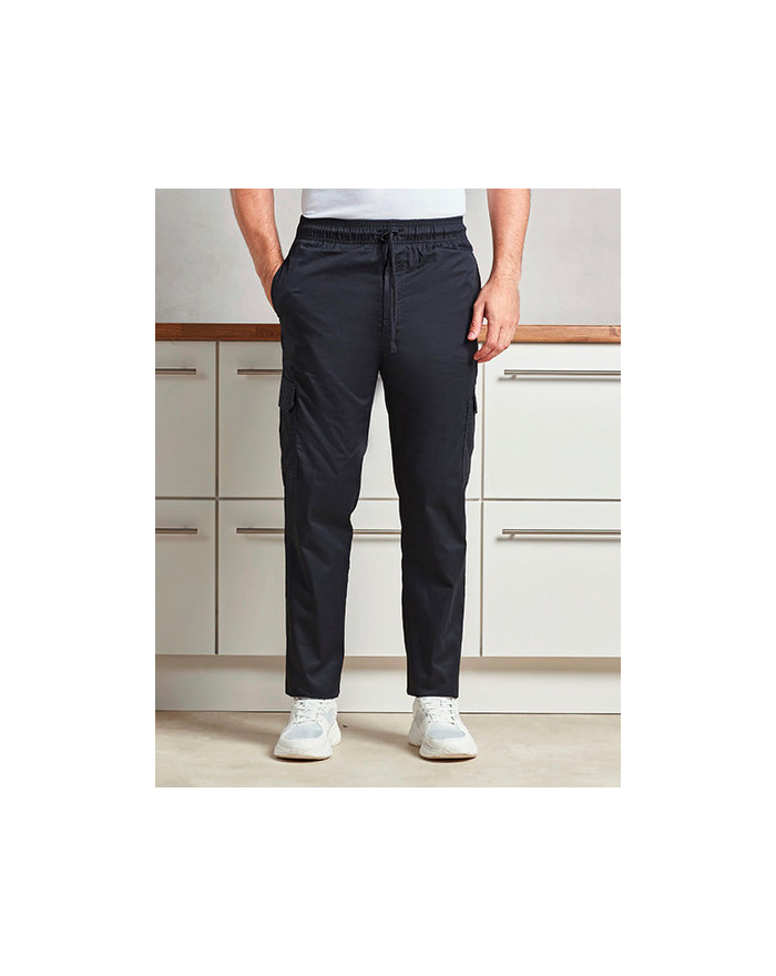 Pantalon Personnalisé Homme 195 g/m² - Premier Workwear PR555 - Vêtement restauration Personnalisé avec marquage broderie, fl...
