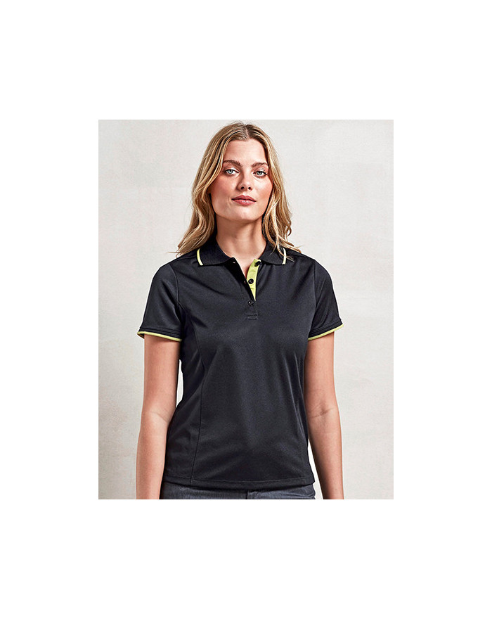 Polo Personnalisé Manche Courte avec liseré Duo 155 g/m² - Premier Workwear PR619 - Polo Personnalisé avec marquage broderie,...