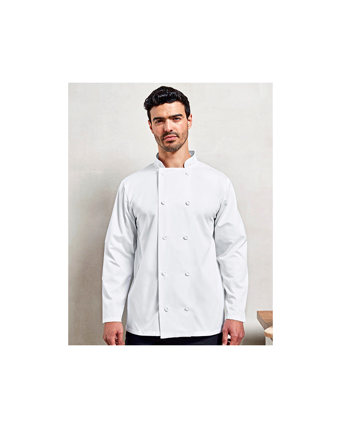 Veste Personnalisée Manche Longue Homme ou Femme 195 g/m² - Premier Workwear PW657 - Vêtement restauration Personnalisé avec ...