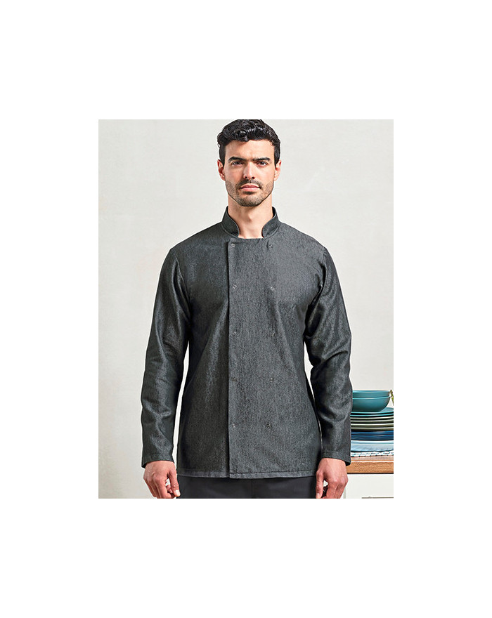 Veste Personnalisée Manche Longue Homme  230 g/m² - Premier Workwear PW660 - Vêtement restauration Personnalisé avec marquage...