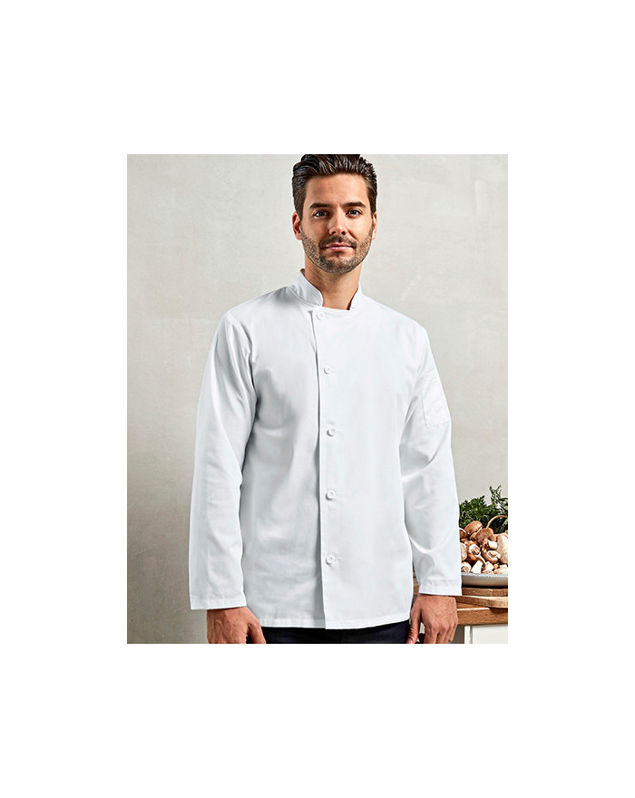 Veste Personnalisée Manche Longue Homme 170 g/m² - Premier Workwear PR901 - Vêtement restauration Personnalisé avec marquage ...