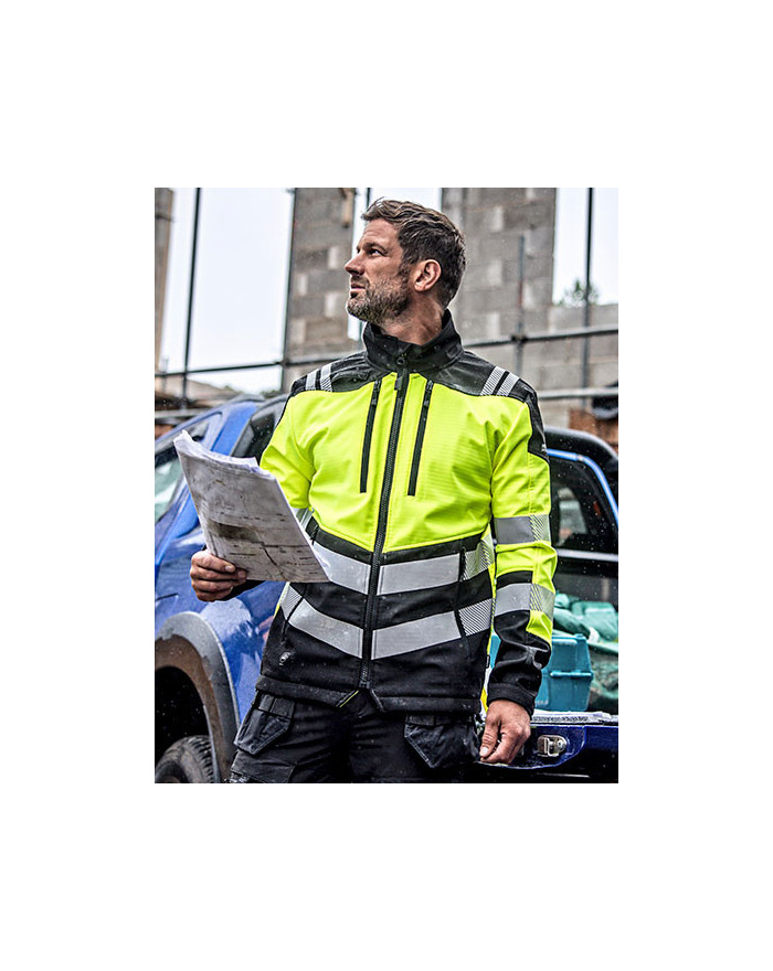 Veste Personnalisée Manche Longue avec liseré Homme - Regatta High Visibility TRA760 - Veste Personnalisée avec marquage brod...