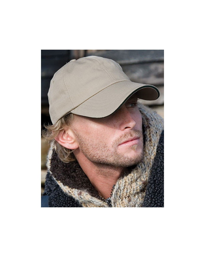 Casquettes personnalisée 100% coton 270 g/m² - Result Headwear RC010XP - Casquettes avec marquage broderie, flocage ou impres...