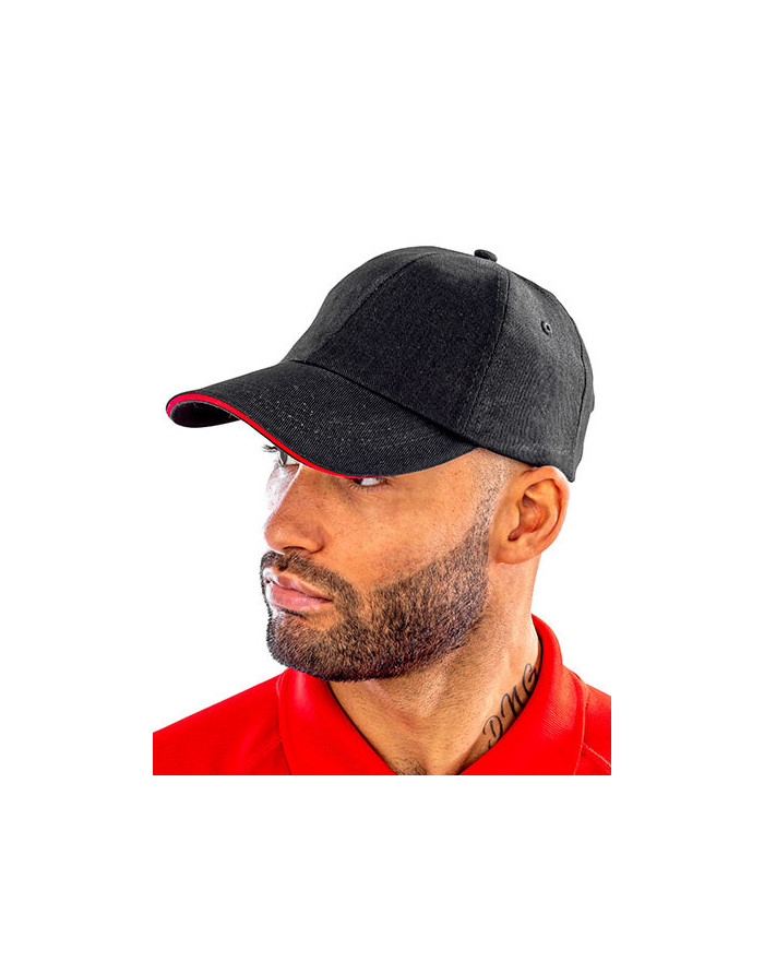 Casquettes personnalisée 100% coton 350 g/m² - Result Headwear RC050X - Casquettes avec marquage broderie, flocage ou impress...