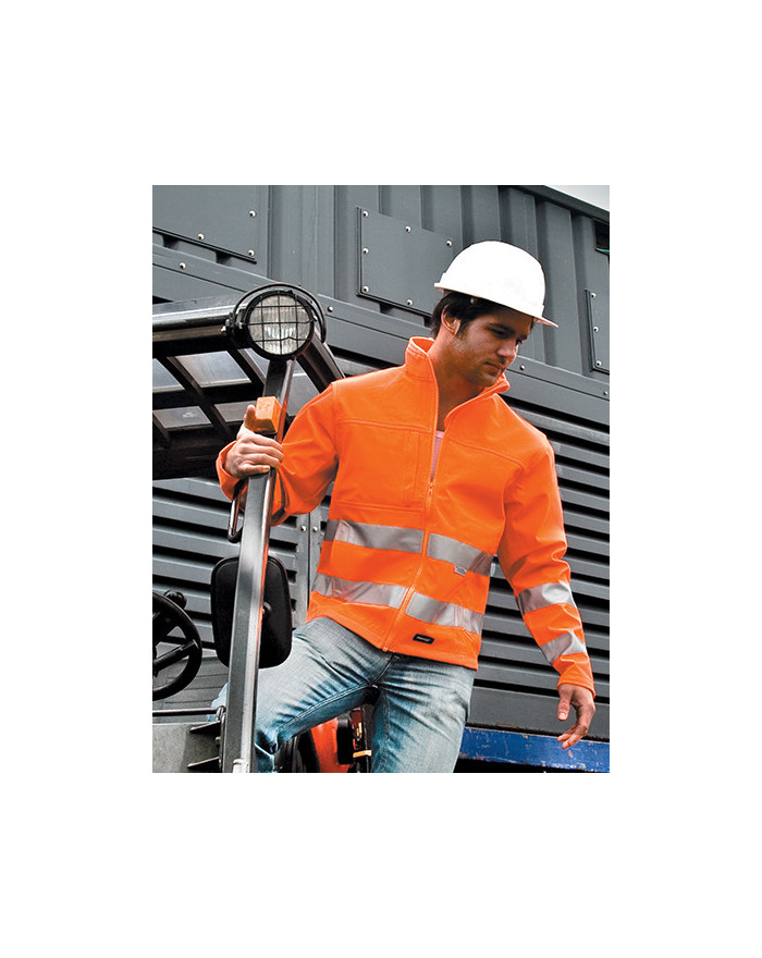 Veste Personnalisée avec liseré Homme 310 g/m² - Result Safe-Guard R117X - Vêtement de travail Personnalisé avec marquage bro...