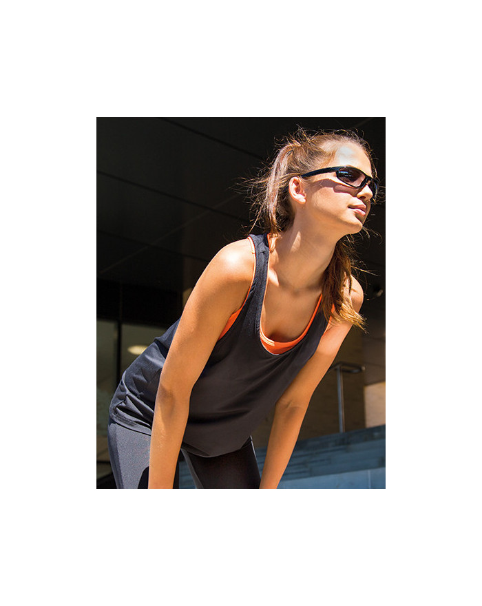 Tee shirt Personnalisé Sans Manche Femme 160 g/m² - SPIRO S285F - Tee shirt personnalisé sans manches avec marquage broderie,...