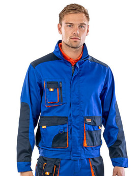 Veste Personnalisée avec liseré Homme  200 g/m² - Result WORK-GUARD RT316 - Vêtement de travail Personnalisé avec marquage br...