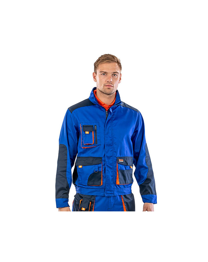 Veste Personnalisée avec liseré Homme  200 g/m² - Result WORK-GUARD RT316 - Vêtement de travail Personnalisé avec marquage br...