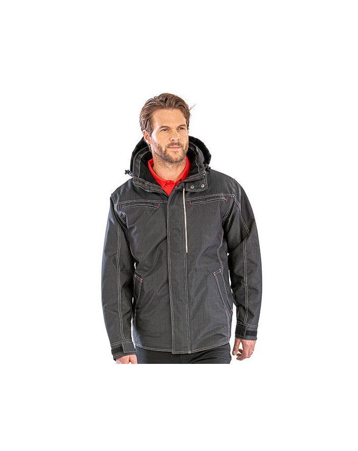 Veste Personnalisée avec liseré Homme  - Result WORK-GUARD RT326 - Veste Personnalisée avec marquage broderie, flocage ou imp...