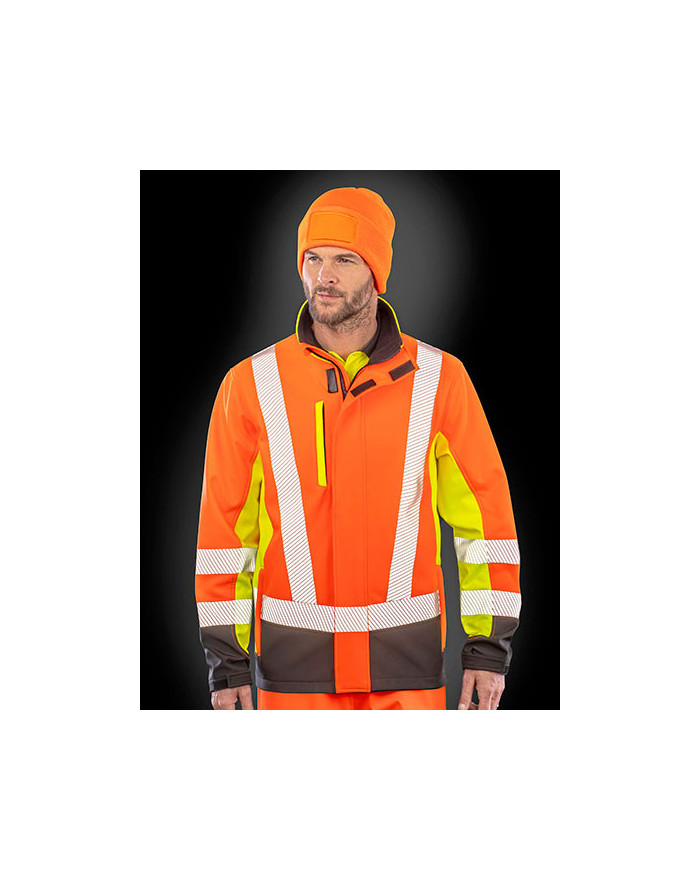 Veste Personnalisée Manche Longue avec liseré Homme 300 g/m² - Result Genuine Recycled R506X - Veste Personnalisée avec marqu...