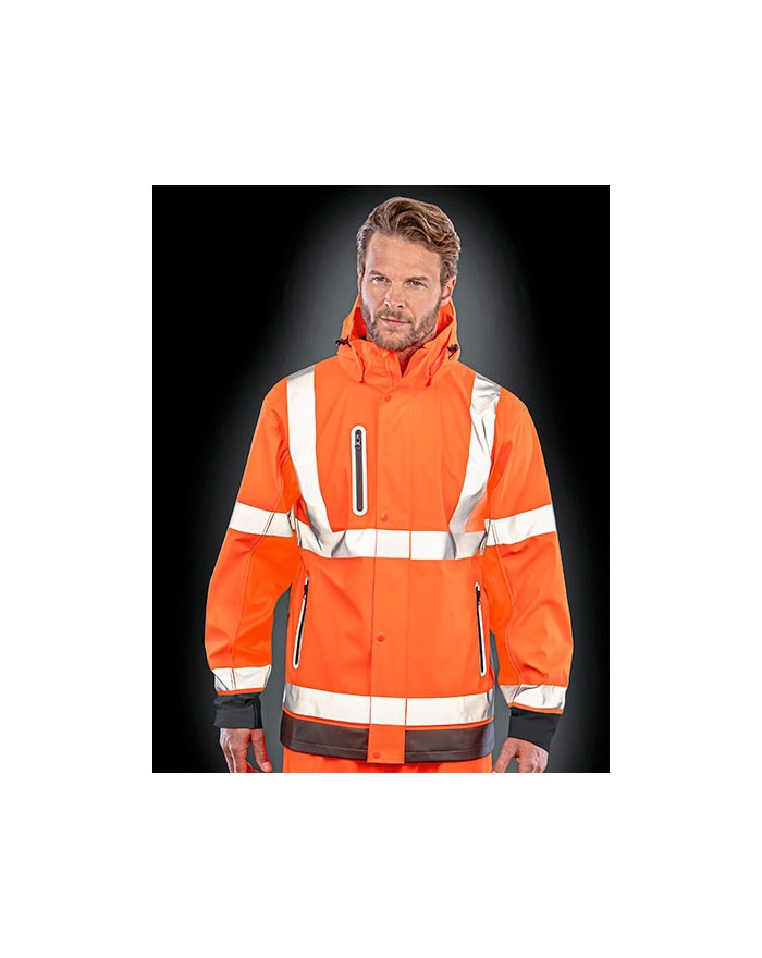Veste Personnalisée Manche Longue avec liseré Homme 240 g/m² - Result Genuine Recycled R507X - Veste Personnalisée avec marqu...