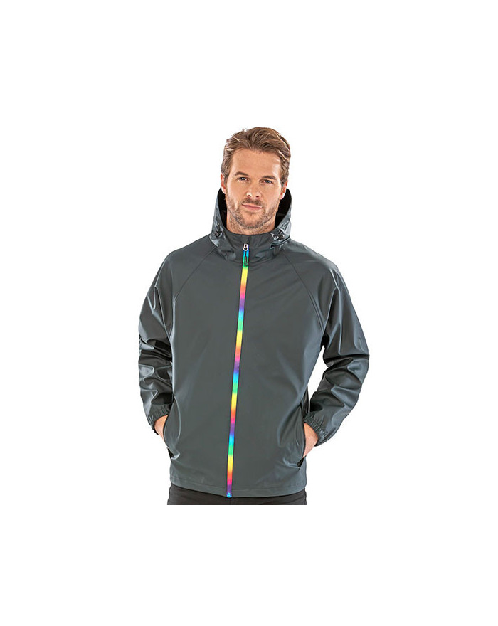Veste Personnalisée Manche Longue avec liseré Unisexe 200 g/m² - Result Genuine Recycled R908X - Veste Personnalisée avec mar...