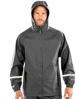 Veste Personnalisée Manche Longue avec liseré Homme 200 g/m² - Result Genuine Recycled R915X - Veste Personnalisée avec marqu...