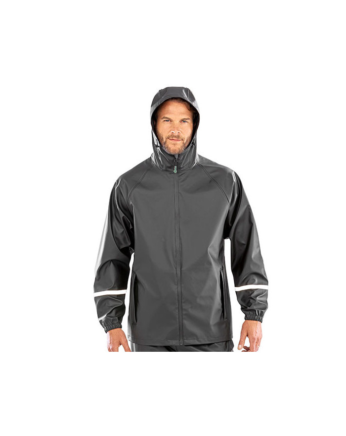 Veste Personnalisée Manche Longue avec liseré Homme 200 g/m² - Result Genuine Recycled R915X - Veste Personnalisée avec marqu...