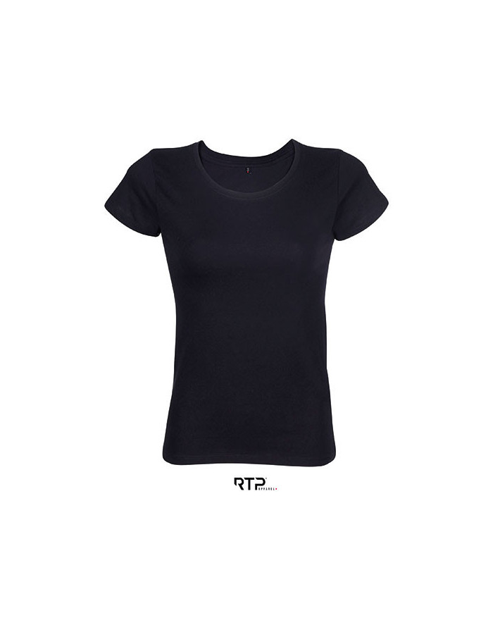Tee shirt Personnalisé Manche Courte Femme 100% coton 185 g/m² - RTP Apparel 03257 - Tee shirt Personnalisé avec marquage bro...