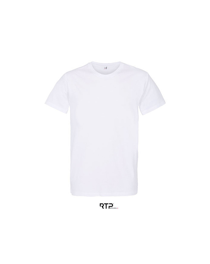 Tee shirt Personnalisé Manche Courte Homme 100% coton 185 g/m² - RTP Apparel 03270 - Tee shirt Personnalisé avec marquage bro...