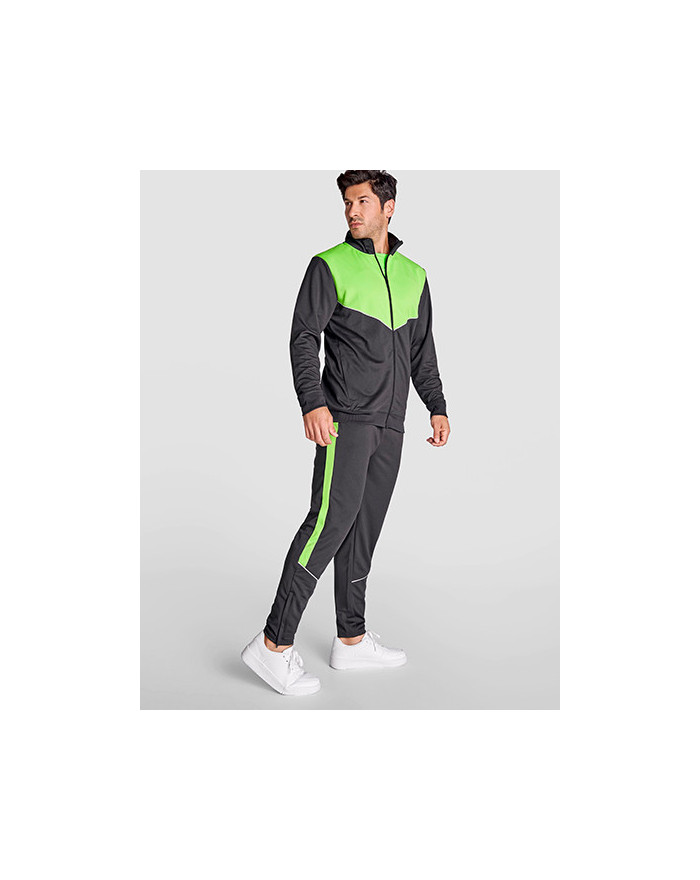Vêtement de Sport Personnalisés Manche Longue avec liseré Homme 235 g/m² - Roly Sport CH6402 - Vêtements de Sport Personnalis...