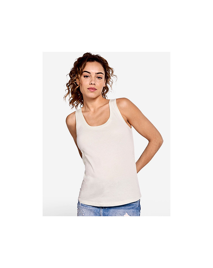 Tee shirt Personnalisé Sans Manche Femme 150 g/m² - Roly CA6536 - Tee shirt personnalisé sans manches avec marquage broderie,...