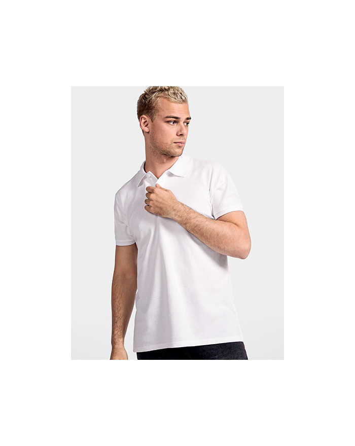 Polo Personnalisé Manche Courte avec liseré Duo 210 g/m² - Roly Eco PO6617 - Polo Personnalisé avec marquage broderie, flocag...