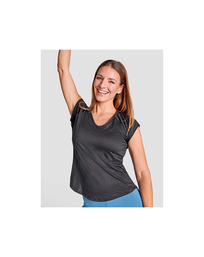 Tee shirt Personnalisé Manche Courte Femme 160 g/m² - Roly Sport CA6658 - Tee shirt Personnalisé avec marquage broderie, floc...