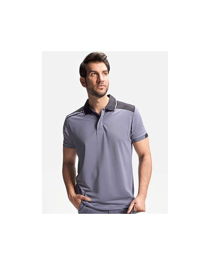 Polo Personnalisé Manche Courte avec liseré Homme 160 g/m² - Roly Workwear PO8410 - Polo Personnalisé avec marquage broderie,...