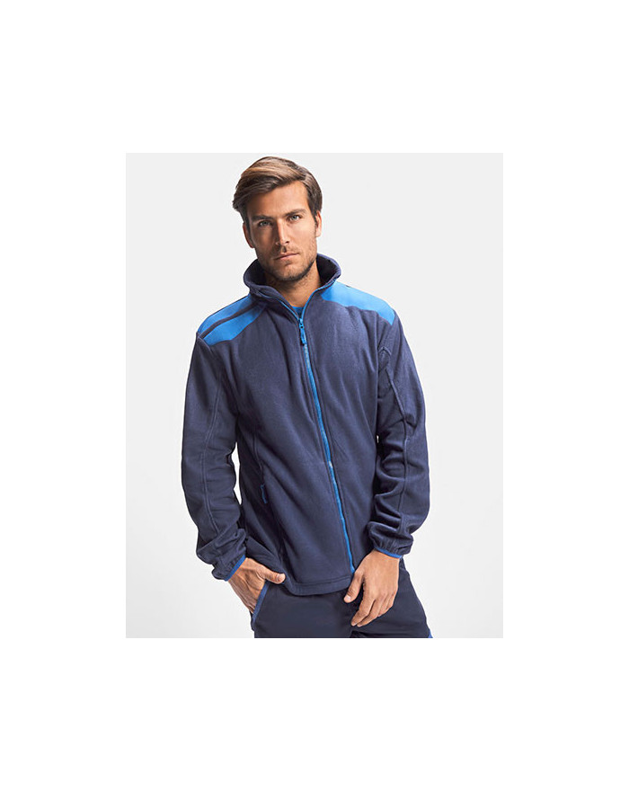 Veste Personnalisée Manche Longue avec liseré Homme 220 g/m² - Roly Workwear CQ8412 - Veste Personnalisée avec marquage brode...