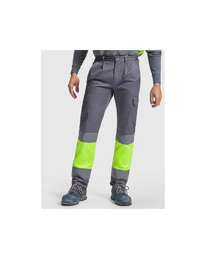 Pantalon Personnalisé Homme 250 g/m² - Roly Workwear HV9301 - Pantalon Personnalisé avec marquage broderie, flocage ou impres...