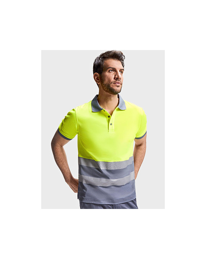 Polo Personnalisé Manche Courte Homme 170 g/m² - Roly Workwear HV9318 - Polo Personnalisé avec marquage broderie, flocage ou ...