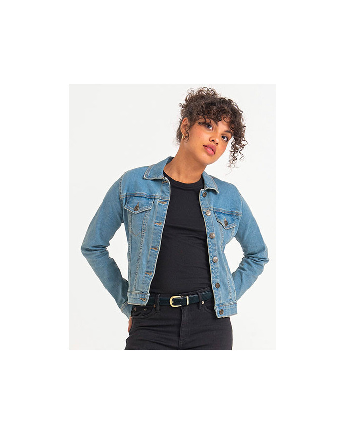 Veste Personnalisée Manche Longue Femme  298 g/m², Black: 312 g/m² - So Denim SD065 - Veste Personnalisée avec marquage brode...