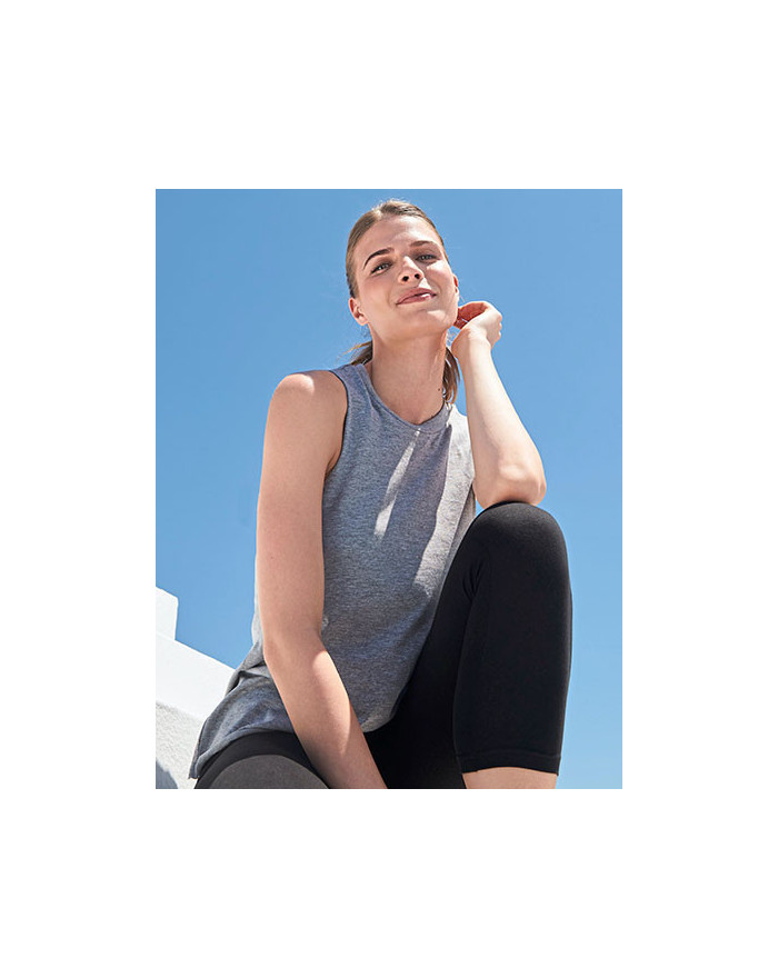 Tee shirt Personnalisé Sans Manche Col rond Femme  140 g/m² - SF Women SF232 - Tee shirt personnalisé sans manches avec marqu...