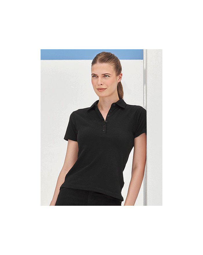 Polo Personnalisé Manche Courte Duo 200 g/m² - SF Women SK042 - Polo Personnalisé avec marquage broderie, flocage ou impressi...