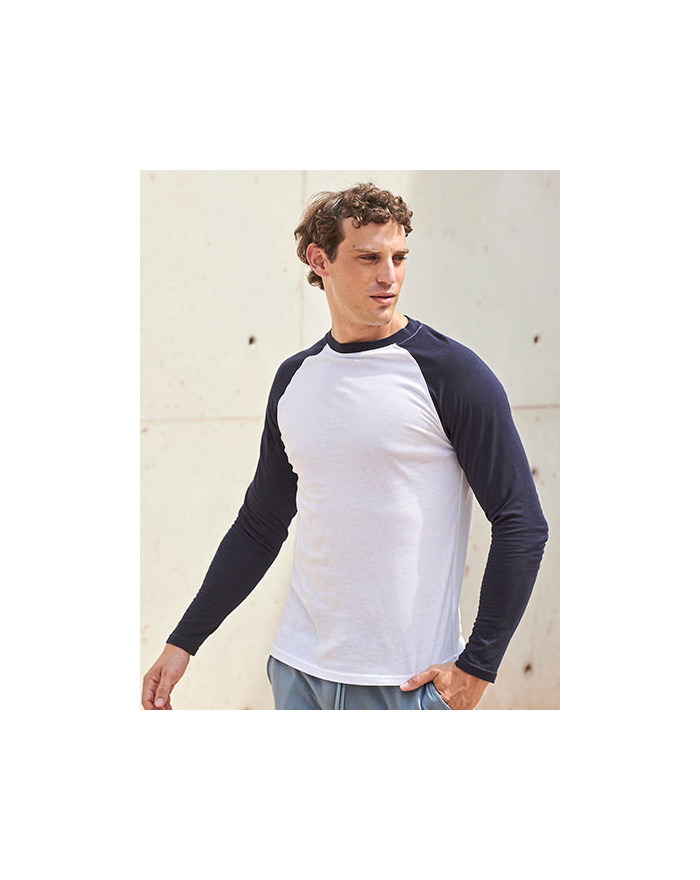 Tee shirt Personnalisé Manche Longue Duo 140 g/m² - SF Men SF271 - Tee shirt Personnalisé avec marquage broderie, flocage ou ...