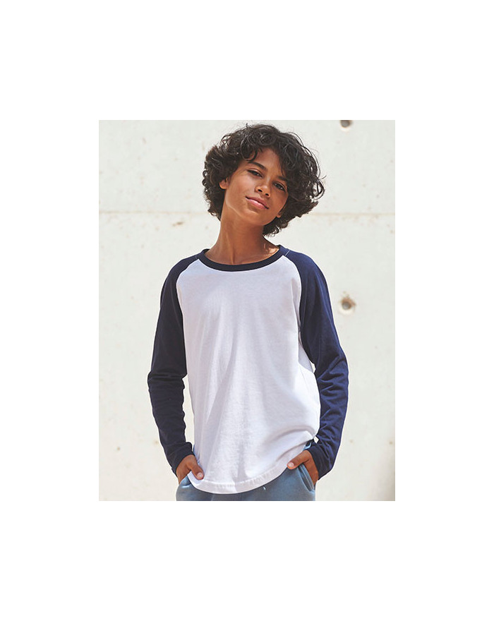 Tee shirt Personnalisé Manche Longue|Raglan Col rond Enfant 140 g/m² - SF Minni SM271 - Tee shirt Personnalisé avec marquage ...