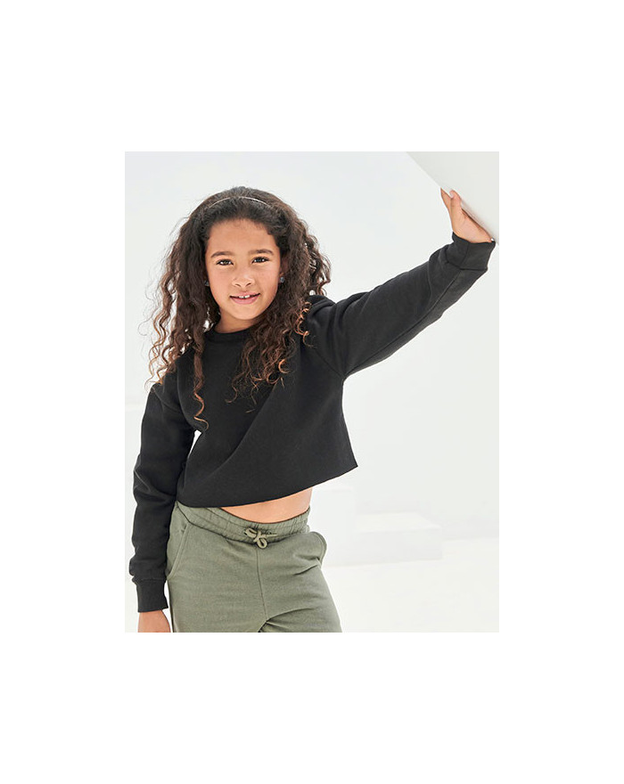 Sweat Personnalisée Manche Longue|avec liseré Bande de propreté|Col rond Enfant  280 g/m² - SF Minni SM515 - Sweat Personnali...