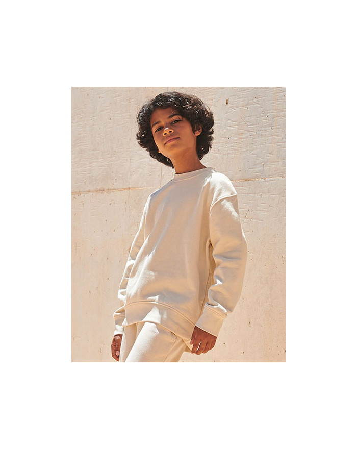 Sweat Personnalisée Manche Longue|avec liseré Col rond Enfant  260 g/m² - SF Minni SM530 - Sweat Personnalisé avec marquage b...