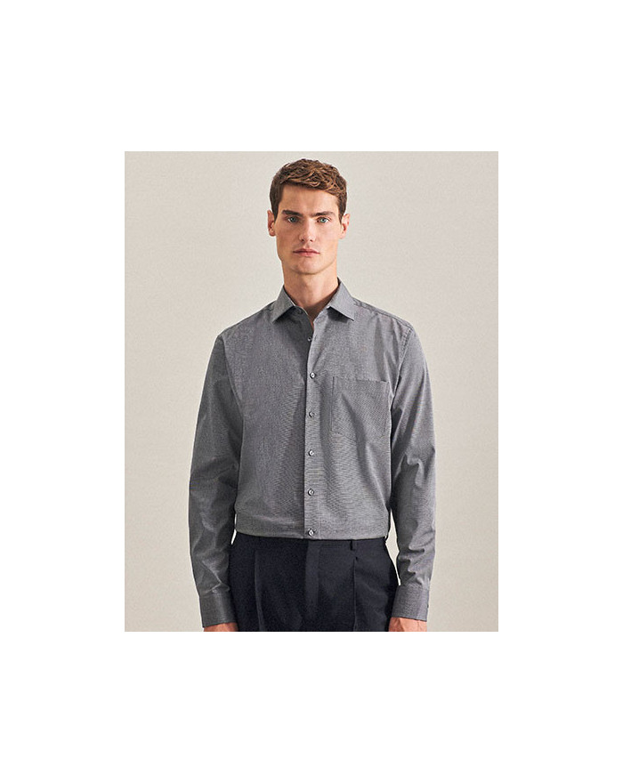 Chemise d'entreprise Personnalisée Manche Longue Homme 100% coton 120 g/m² - Seidensticker 001000/003000 - Chemise d'entrepri...