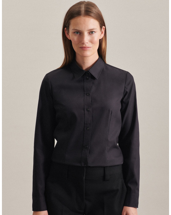 Chemise d'entreprise Personnalisée Manche Longue|Manchettes Femme 100% coton 120 g/m² - Seidensticker 080604 - Chemise d'entr...