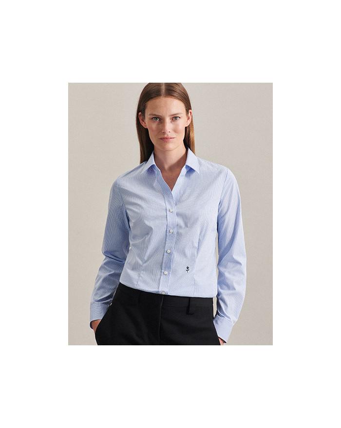 Chemise d'entreprise Personnalisée Manche Longue|Manchettes Duo 100% coton 120 g/m² - Seidensticker 080619 - Chemise d'entrep...