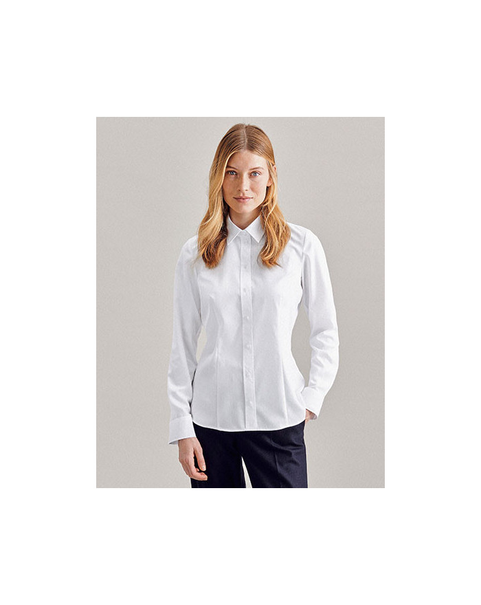 Chemise d'entreprise Personnalisée Manche Longue|Manchettes Femme 100% coton 110 g/m² - Seidensticker 080660/01 - Chemise d'e...