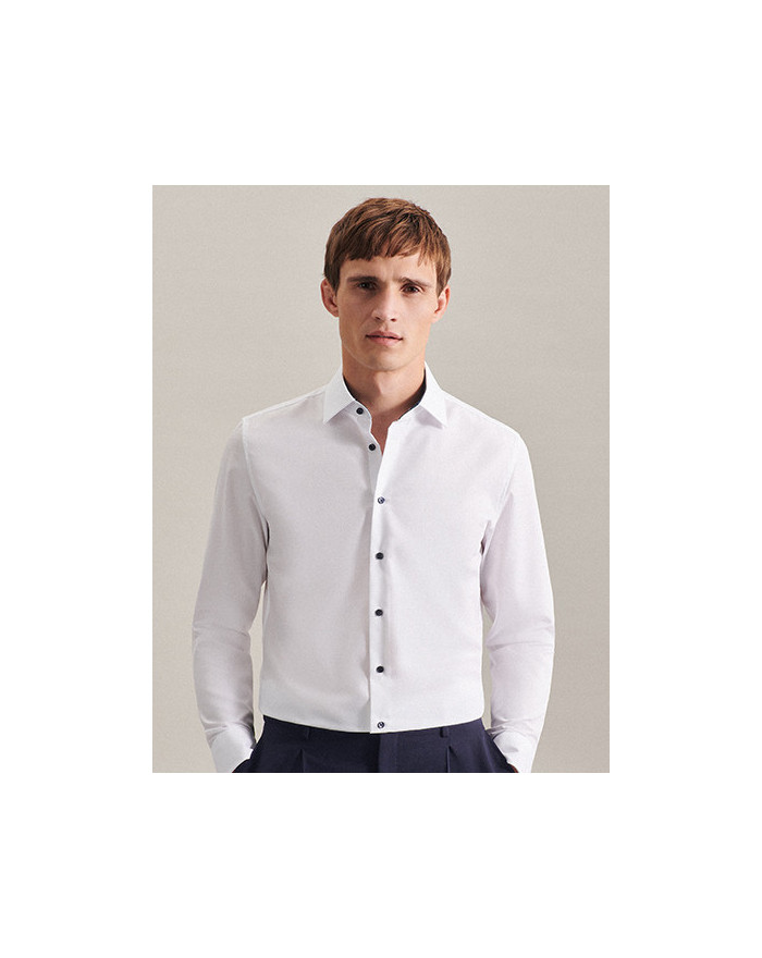 Chemise d'entreprise Personnalisée Manche Longue|Manchettes Homme 100% coton 120 g/m² - Seidensticker 293690 - Chemise d'entr...