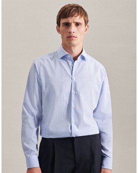 Chemise d'entreprise Personnalisée Manche Longue|Manchettes Homme 100% coton - Seidensticker 693640/693660 - Chemise d'entrep...