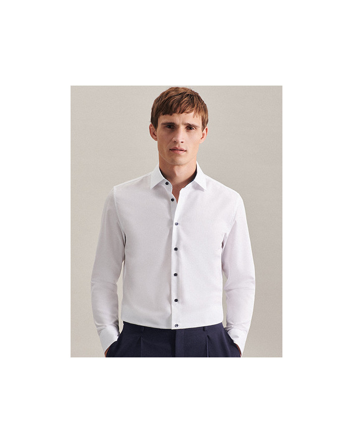 Chemise d'entreprise Personnalisée Manche Longue|Manchettes Homme 100% coton 120 g/m² - Seidensticker 693690 - Chemise d'entr...