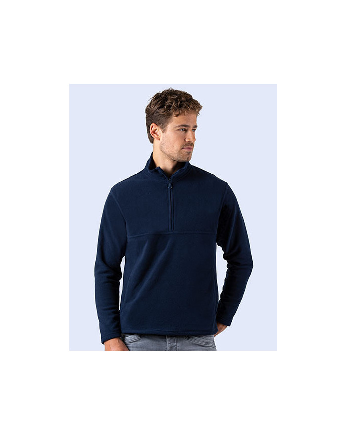 Sweat Personnalisé Manche Longue Fermeture à glissière 1/2 Homme  300 g/m² - Starworld SW770 - Chemise d'entreprise Personnal...